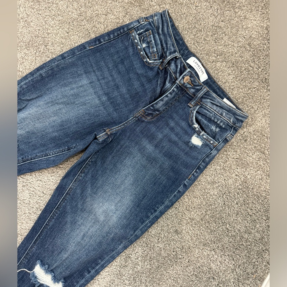 Lovervet by VERVET High Rise Crop Straight Jeans - Women’s size 25 - Picture 10 of 11